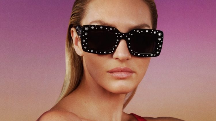 Candice Swanepoel Shines in Carolina Herrera Eyewear for Summer 2023
