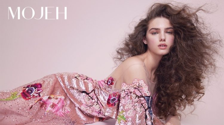 Maya Norman Shines in Romantic Looks for Mojeh Magazine