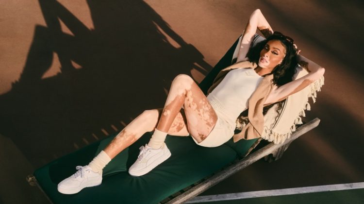 Winnie Harlow Sports the PUMA Cali Court Sneaker