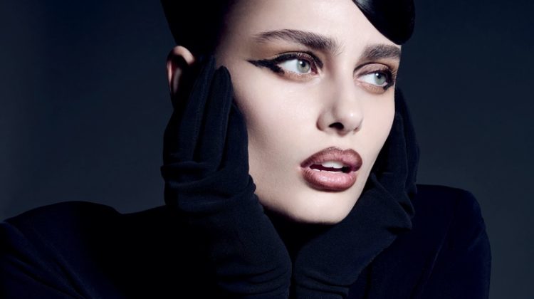 Taylor Hill’s Striking Makeup Looks in Vogue Arabia