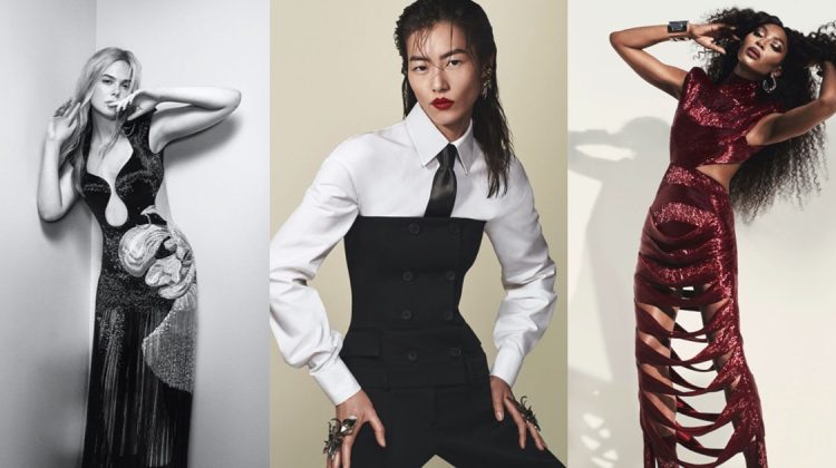 Naomi Campbell & Elle Fanning Shine in Alexander McQueen Fall 2023