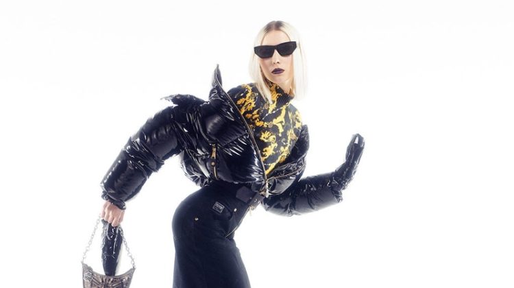 Versace Jeans Couture Fall 2023: Biker Chic Style