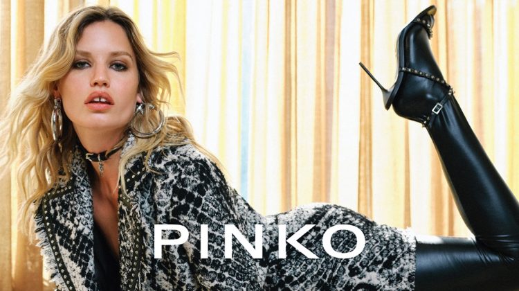 Georgia May Jagger Strikes a Pose in Pinko Fall 2023 Ads