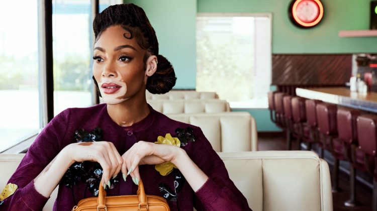 Winnie Harlow Channels Retro Vibes for Stylist UK