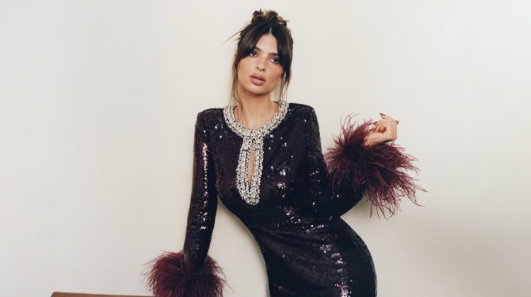 Emily Ratajkowski Shines in Self-Portrait’s Evening Dresses
