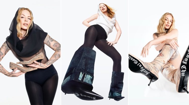 Kylie Minogue Shakes Up Jimmy Choo x Jean Paul Gaultier Ad