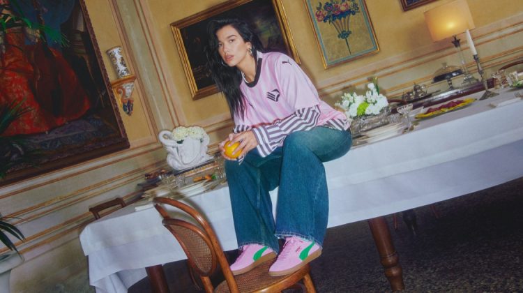 Dua Lipa Embraces Blokecore with Puma Palermo Ads