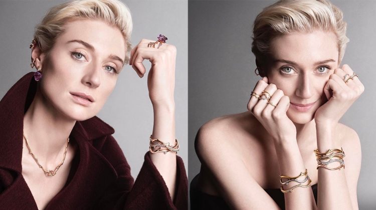 Elizabeth Debicki Blooms in La Rose Dior 2023 Jewelry Ads