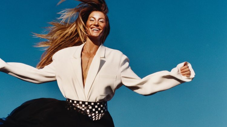 Gisele Bundchen Wears Carefree Style in Harper’s Bazaar
