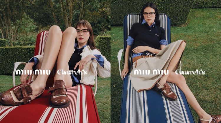 Church’s x Miu Miu Spring 2024: Shoes in the Garden