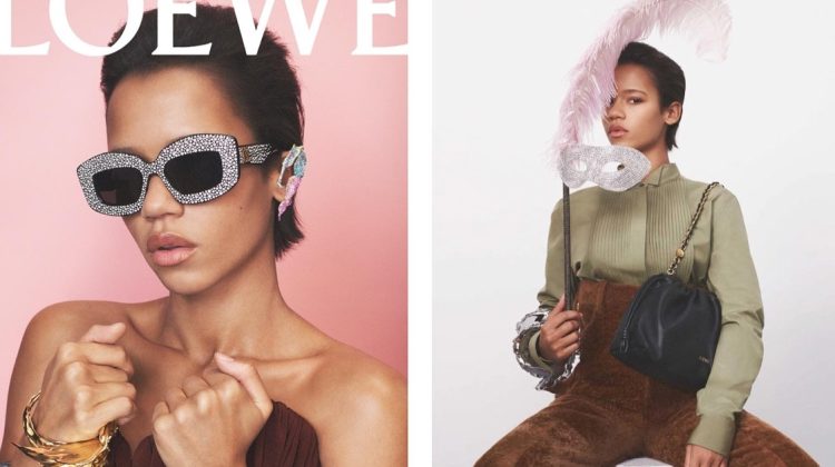 Taylor Russell is Modern Chic in Loewe Spring 2024 Ads