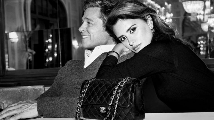 Penélope Cruz & Brad Pitt Are Iconic in Chanel Handbag Ad
