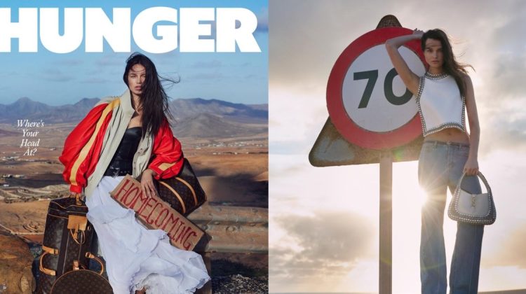 Noortje Haak Hitchhikes in Style for Hunger Magazine