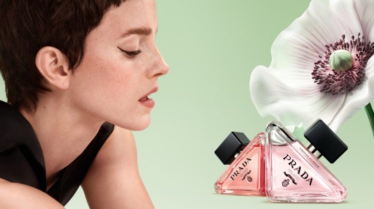 Emma Watson Blooms in Prada Paradoxe Virtual Flower Ad