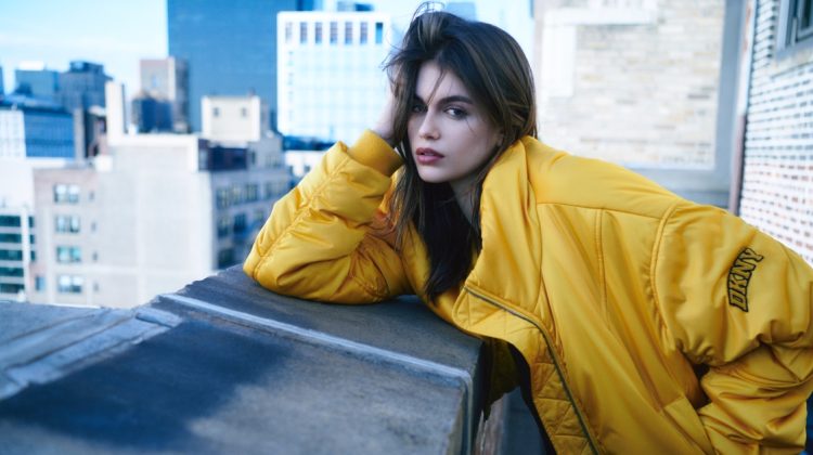 Kaia Gerber Lights Up NYC in DKNY Fall 2024 Ad
