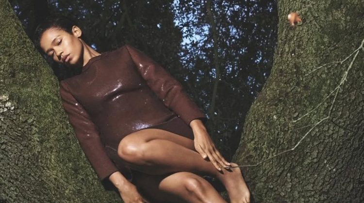 Taylor Russell Enchants Outdoors in Loewe Spring 2025 Ad