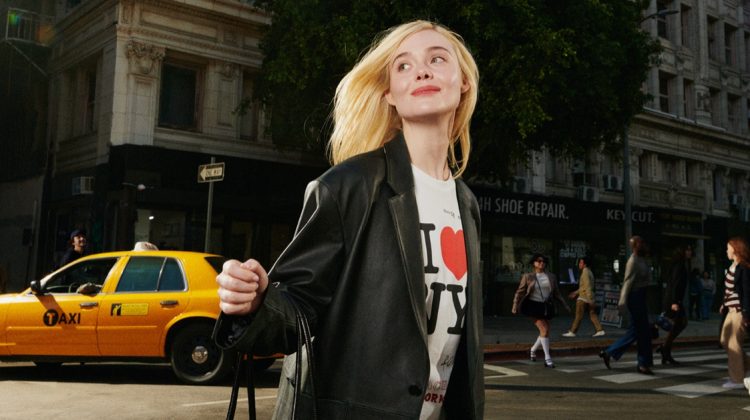 Elle Fanning Takes On New York in Coach Spring 2025 Ad