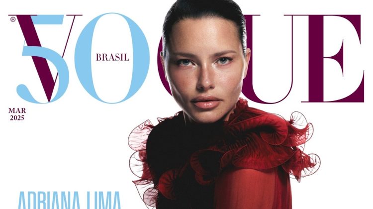Adriana Lima Stuns on Vogue Brazil March 2025 Cover