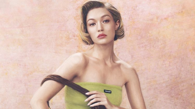 Gigi Hadid is Fine Art in Miu Miu Leathergoods Ad