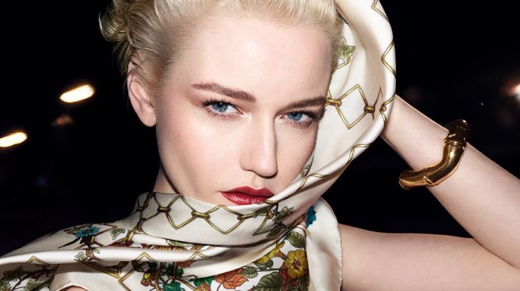 Julia Garner Wraps Up in Gucci’s Art of Silk Ad